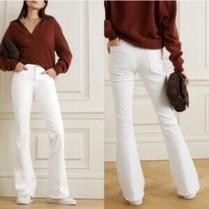 FRAME Le High Flare Jeans in Blanc